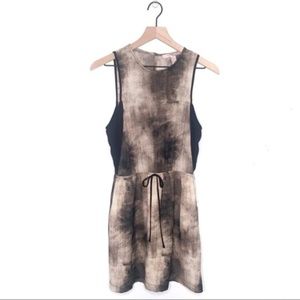 Forever21 Black and Cream Short-sleeve Dress